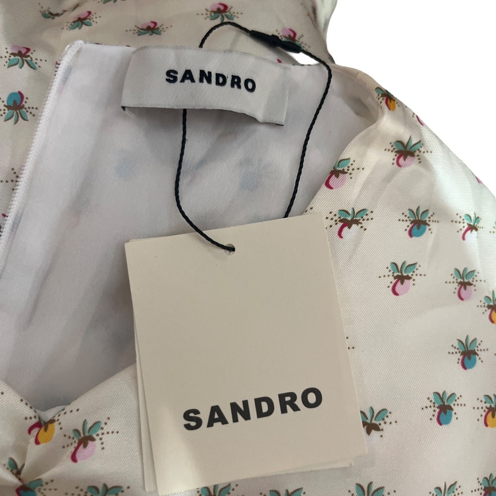 Sandro NWT Aquarelle fruit-print minidress - Picture 9 of 16